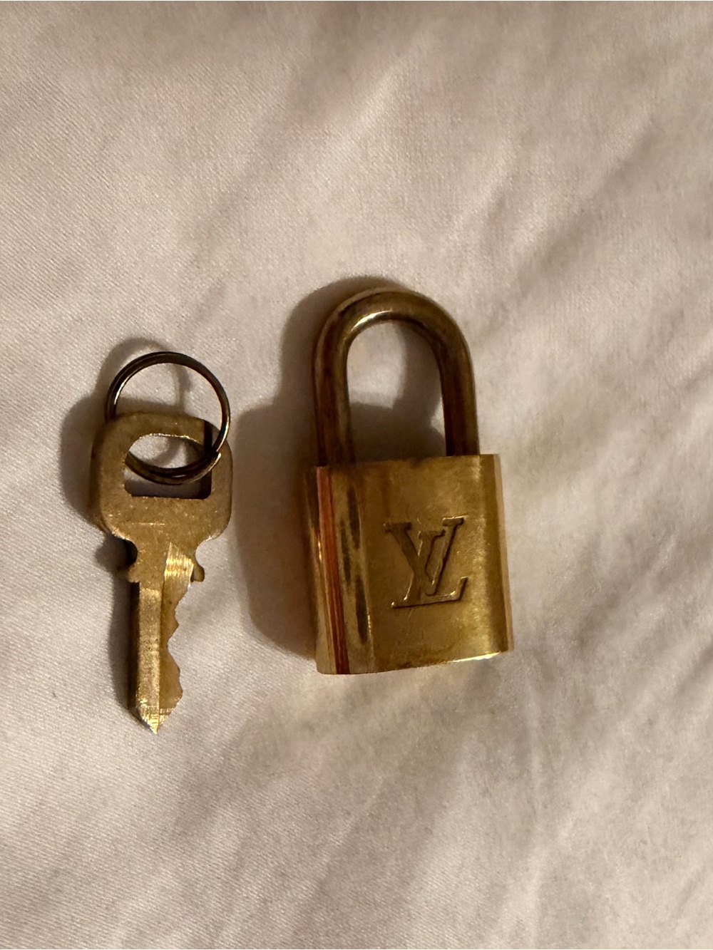 Louis Vuitton Brass Padlock with Key #316 — Shiny Gold Finish